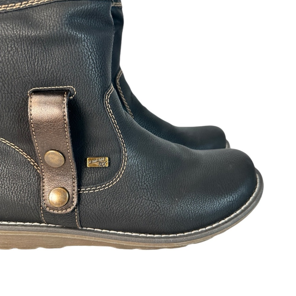 Remonte Dawson Boots Size 6 Faux Fur Lined Shearling Winter Fold Over Warm - Picture 2 of 16